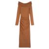 Amber – Langes Kleid aus Crêpe-Jersey