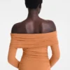 Amber – Langes Kleid aus Crêpe-Jersey