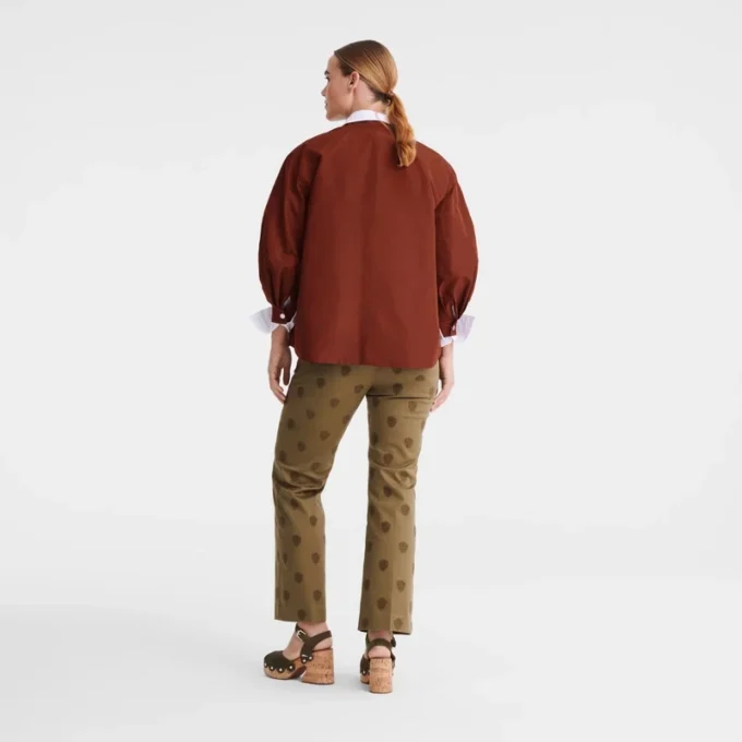Artichoke – Bestickte Gabardine-Hose
