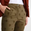 Artichoke – Bestickte Gabardine-Hose