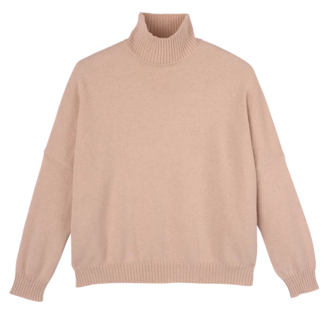 Ballerina – Strickpullover mit hohem Kragen