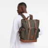Braun – Recycelter Canvas-Rucksack Boxford