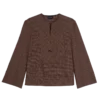 Cashew – Jacquard-Baumwollbluse