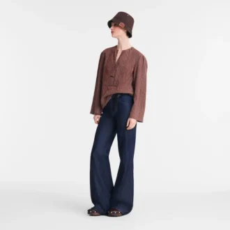 Cashew – Jacquard-Baumwollbluse