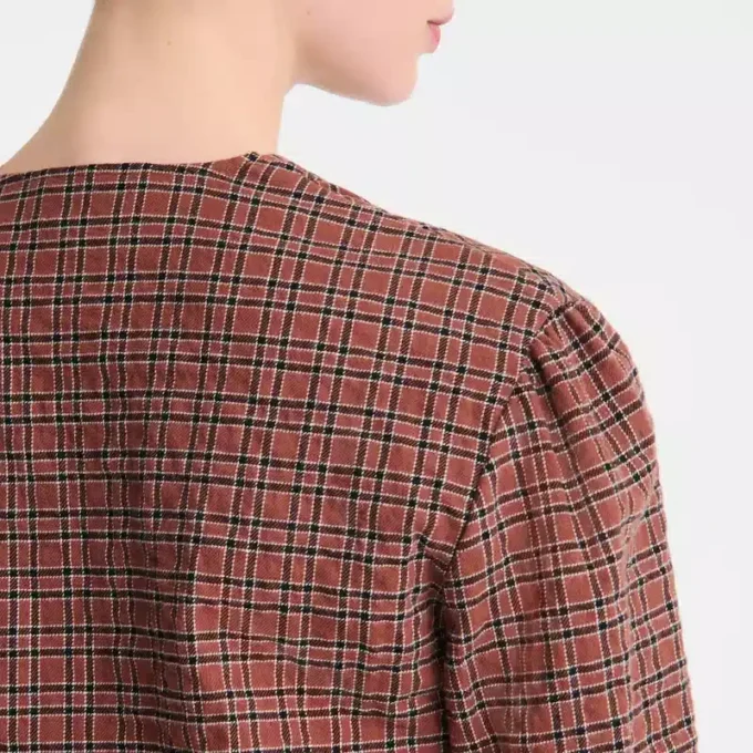 Cashew – Jacquard-Baumwollbluse