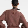 Cashew – Jacquard-Baumwollkleid