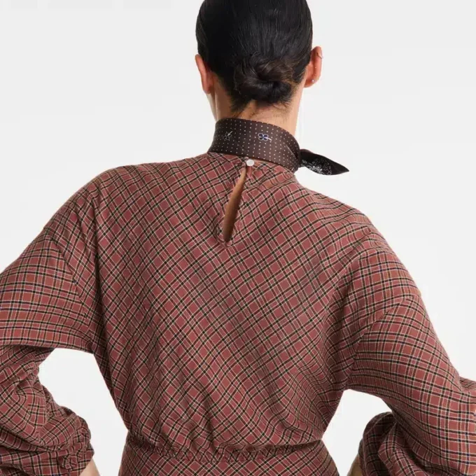 Cashew – Jacquard-Baumwollkleid
