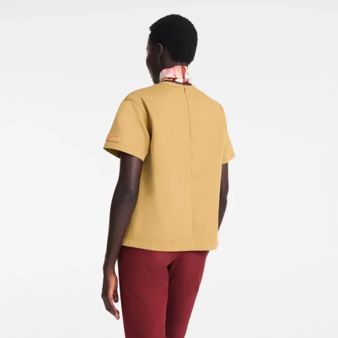 Desert – T-Shirt aus Baumwollgabardine