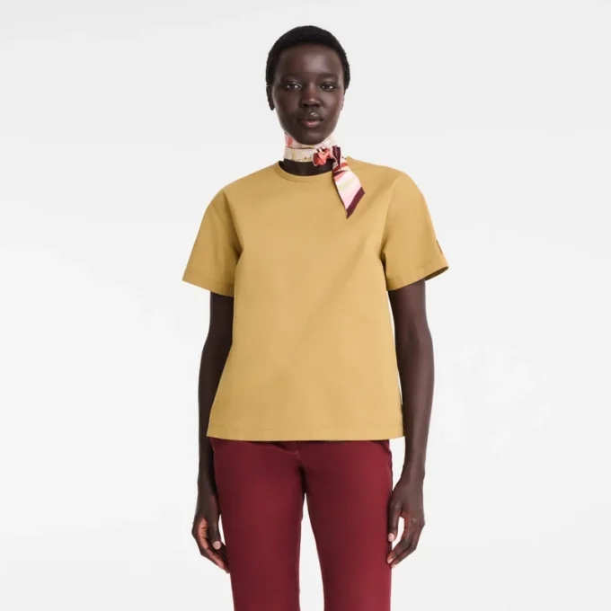 Desert – T-Shirt aus Baumwollgabardine