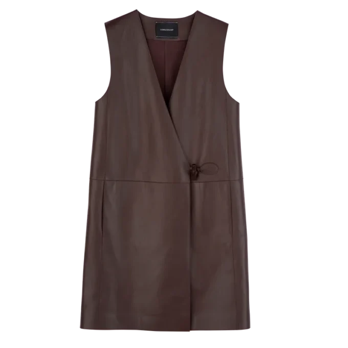 Ebony – Ärmellose Lederjacke
