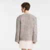 Ecru – Jacquard-Baumwollbluse