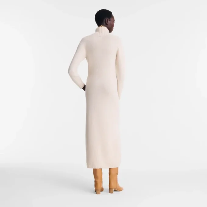 Ecru – Langes Strickkleid