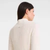 Elfenbein – Langes Strickkleid