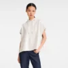 Elfenbein – Sweatshirt mit Pailletten