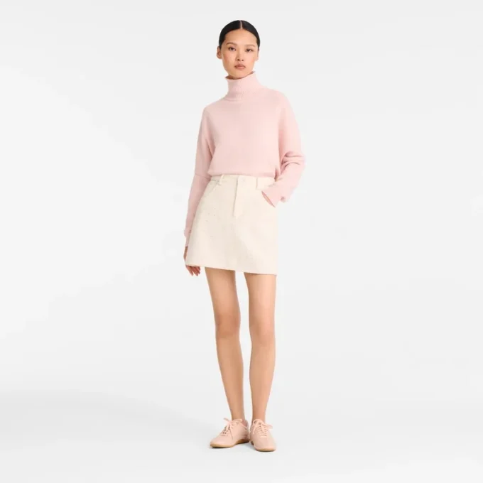 Ballerina – Strickpullover mit hohem Kragen