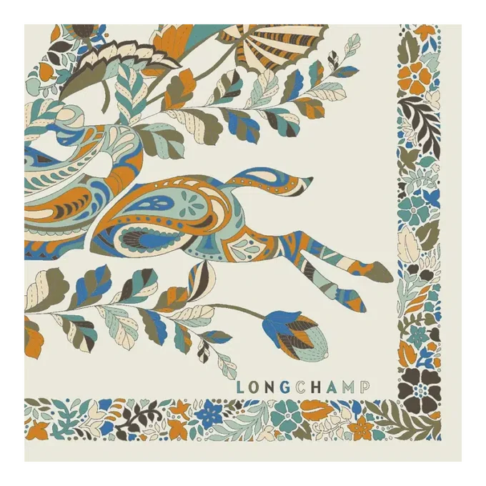 Forêt Longchamp Seidenschal 50