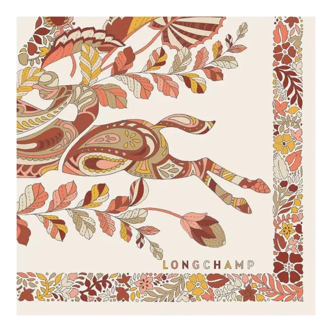 Forêt Longchamp Seidenschal 50