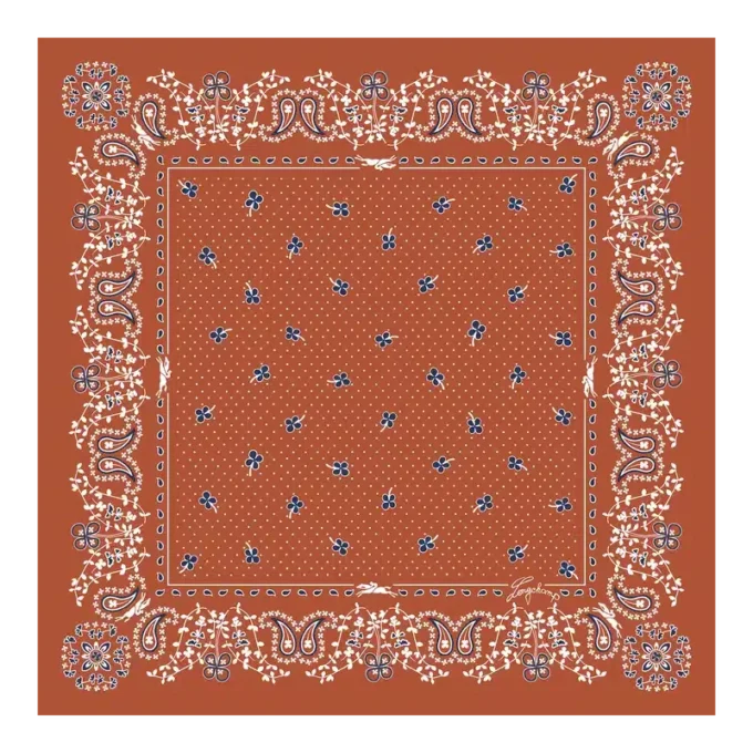 Französischer Bandana-Seidenschal 50