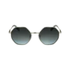 Gold/Blau – Sonnenbrille aus Metall