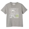 Grau – Bedrucktes Jersey-T-Shirt