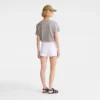 Weiß – Gabardine-Shorts