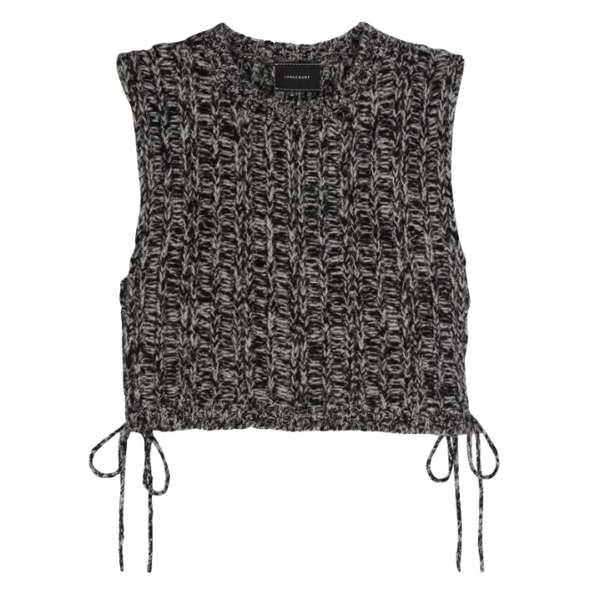 Grau – Strickoberteil