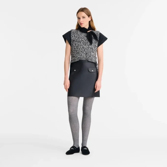 Grau – Strickoberteil