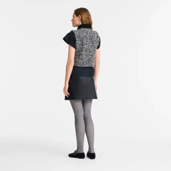 Grau – Strickoberteil
