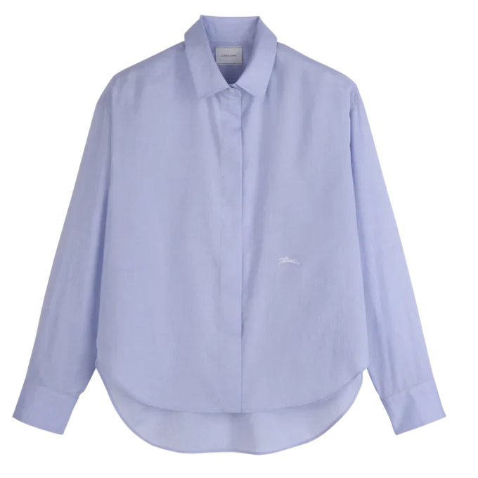 Himmelblau – Chambray-Hemd