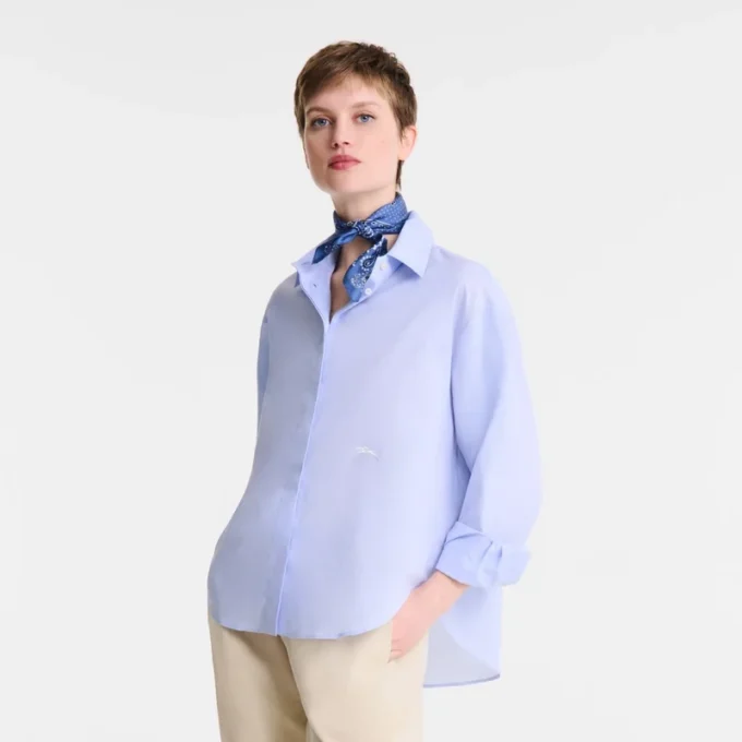 Himmelblau – Chambray-Hemd