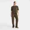 Khaki – Leder Kurzes Lederoberteil