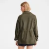 Khaki – Leder-Safarijacke