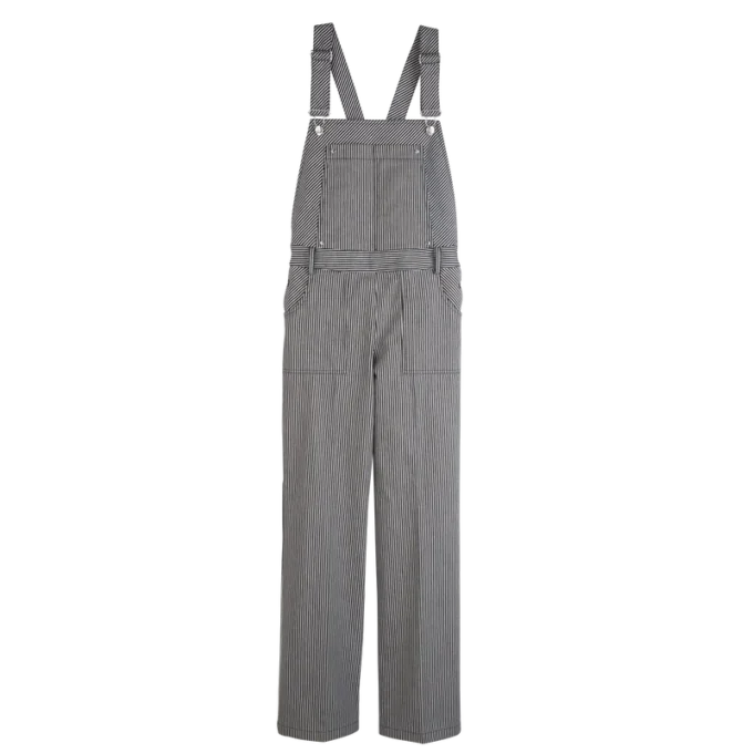 Marineblau – Jacquard-Streifen-Jumpsuit