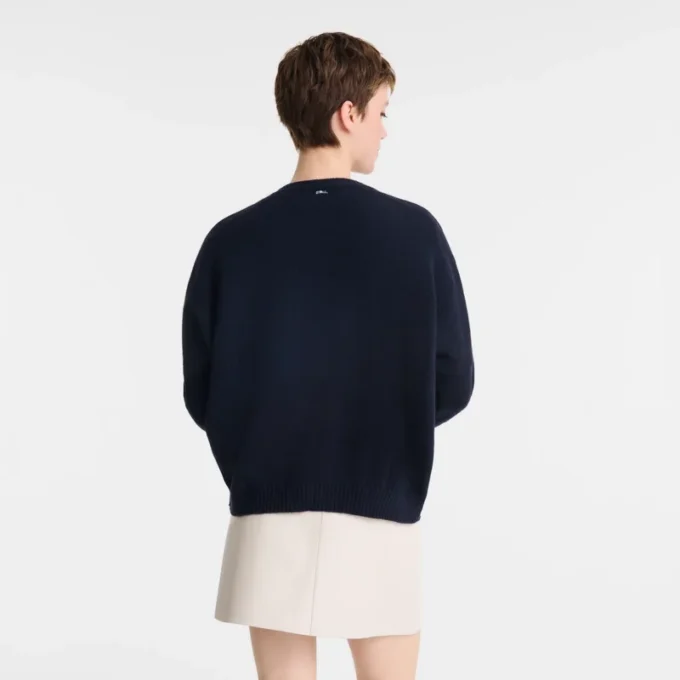 Marineblau – Strickpullover
