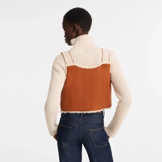 Marmelade – Baumwollcardigan mit Kunstfellfutter