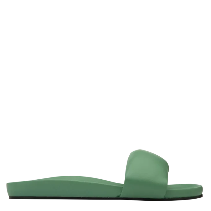 Mint – Leder-Pantoletten Roseau