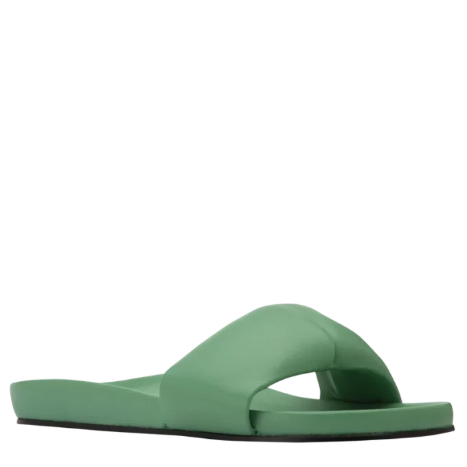 Mint – Leder-Pantoletten Roseau