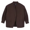Mocha – Kimonojacke aus technischem Taft