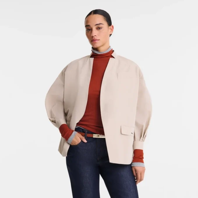 Papier – Kimonojacke aus technischem Taft
