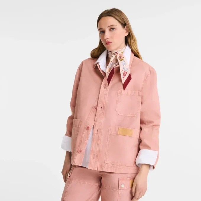 Pink Tea – Überfärbte Baumwolljacke