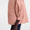 Pink Tea – Kimonojacke aus technischem Taft