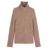 Pink Tea – Strickpullover mit hohem Kragen