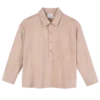 Rosa – Leder-Poloshirt