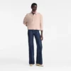 Rosa – Leder-Poloshirt