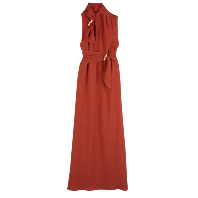 Rot – Gabardine-Kleid