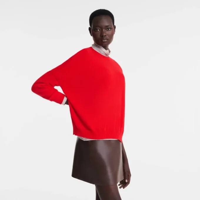 Rot – Strickpullover