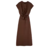 Schokoladenbraun – Popeline-Kleid