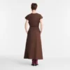 Schokoladenbraun – Popeline-Kleid
