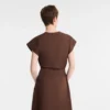 Schokoladenbraun – Popeline-Kleid