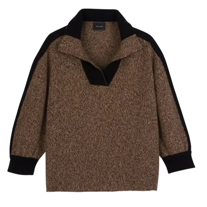 Schokoladenbraun – Strickpullover